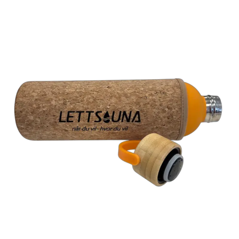 Saunaflaske m/ korkhylse Lettsauna